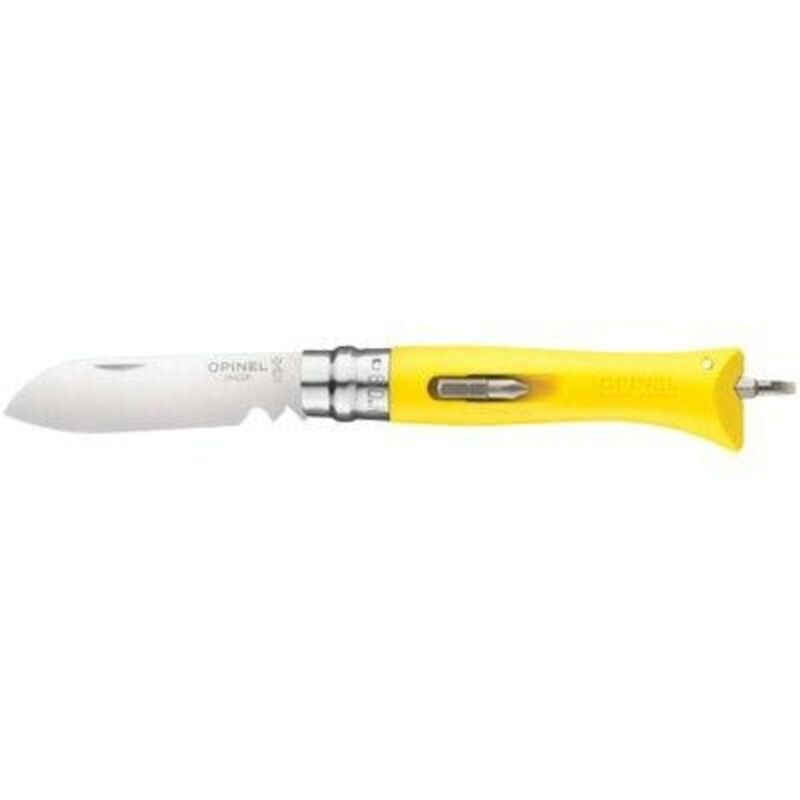 foto del prodotto coltello opinel 09 bricolage mm 80 pp giallo 1 pezzo