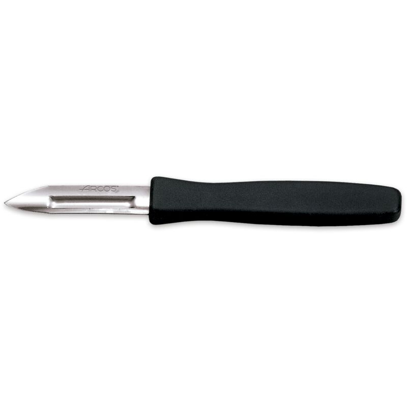 foto del prodotto coltello pelapatate mondador arcos 181300 con lama in acciaio inox e mango polipropilene 60 mm in scatola espositiva