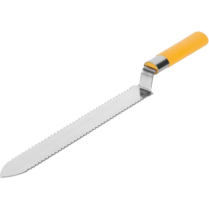 foto del prodotto coltello per apicoltura, raschietto per miele seghettato in acciaio inossidabile, strumenti per apicoltura