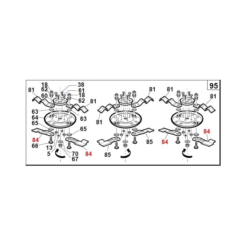 foto del prodotto coltello piatto trattorino 130sp originale gianni ferrari 01.33.01.0052 pezzi 1