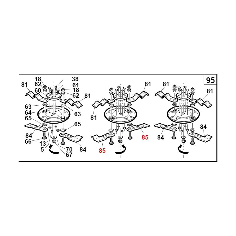 foto del prodotto coltello piatto trattorino modelli 130sp originale gianni ferrari 01.33.01.0062