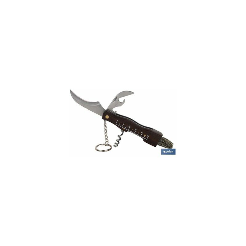 foto del prodotto coltello raccolta funghi 9x2cm con cavatappi
