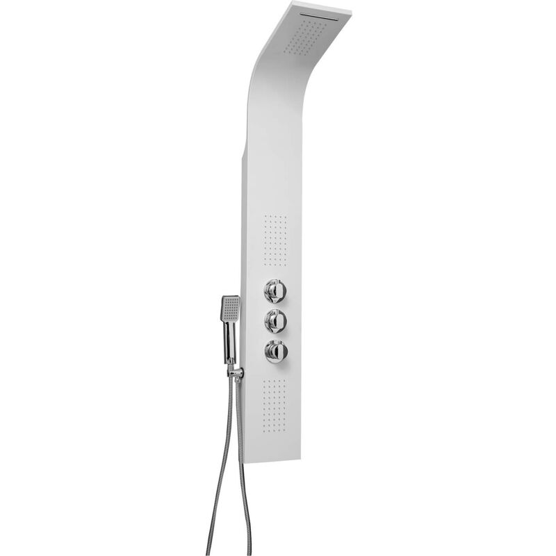 foto del prodotto columna de hidromasaje en aluminio color blanco modelo a7304