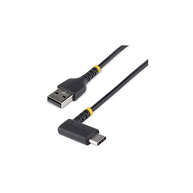 foto del prodotto com 1m usbusb a ausb c angolato angolo retto cavo di ricarica veloce usb c heavy duty usb 2.0 a a usb type c fibra aramidica 3a ricarica