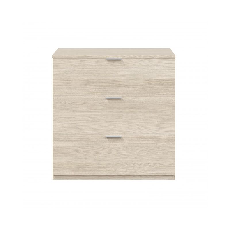 foto del prodotto com 3 cassetti 77x38x80 cm in rovere chiaro trieste