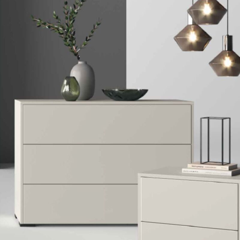 foto del prodotto com 3 cassetti bianco nuvola opaco vip 112x48x78h