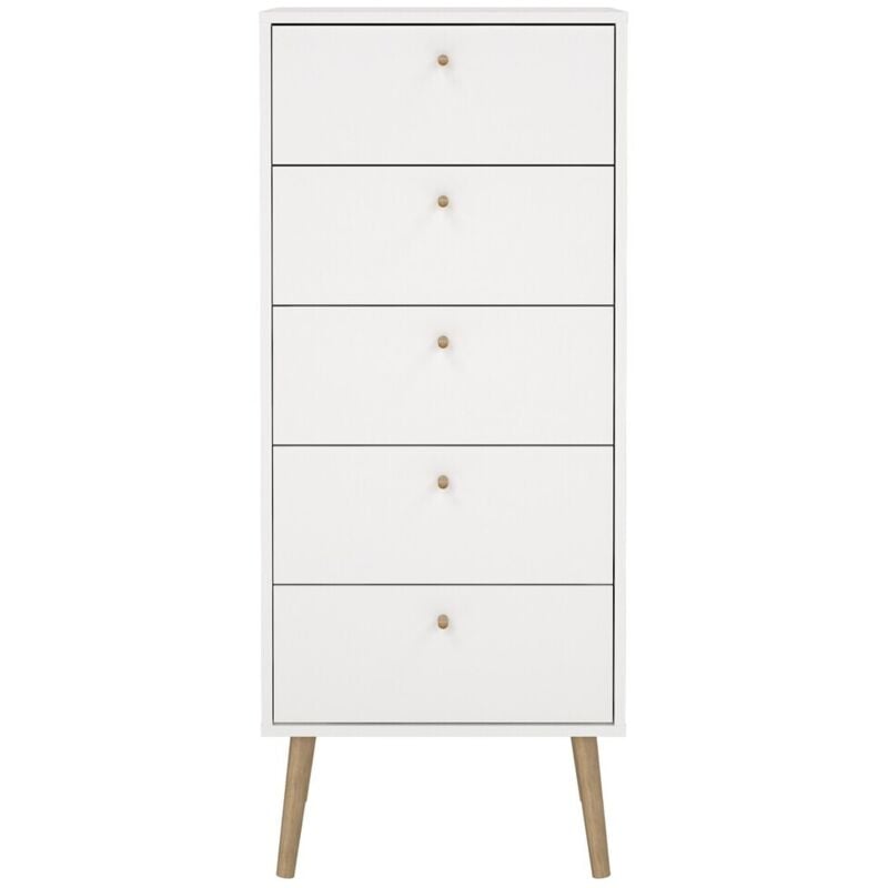 foto del prodotto comò 5 cassetti con gambe in legno h120,1 cm - tarp