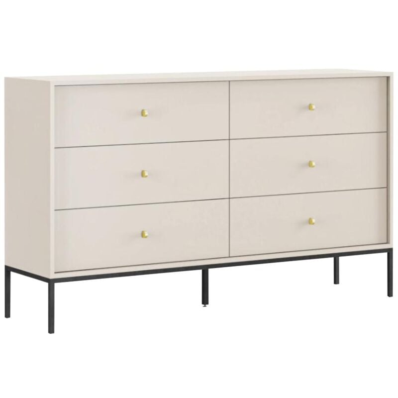 foto del prodotto com 6 cassetti beige bogdan
