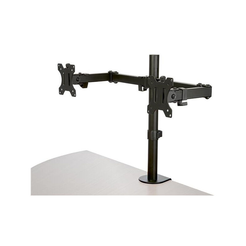 foto del prodotto com armdual2 staffa articolabile per due monitor 32 nero montaggio scrivania startech