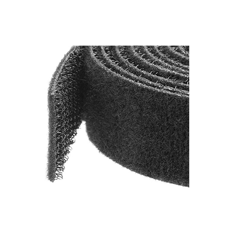 foto del prodotto com bobina de 7,6m de hook and loop strisce riutilizzabili de hook and loop nastro per cavi avvolgimenti regolabili de tessuto per gestione