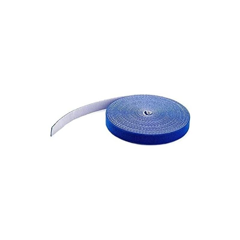 foto del prodotto com bobina de 7,6m de hook and loop strisce riutilizzabili de hook and loop nastro per cavi fasce regolabili de tessuto per la gestione dei