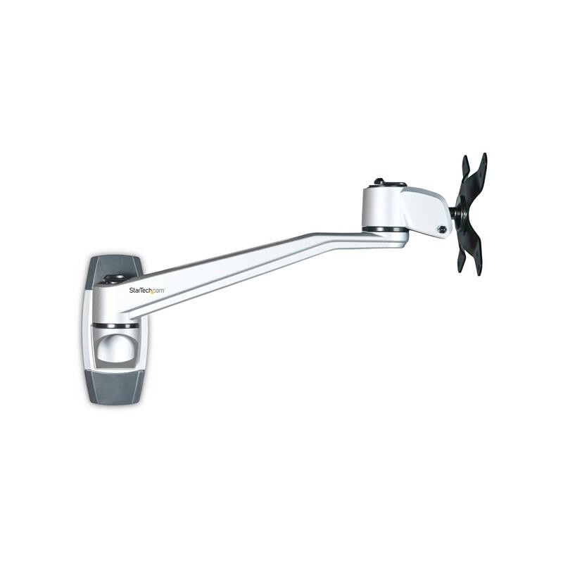 foto del prodotto com braccio monitor parete armwallds2 snodato 13 30 vesa 75 100 argento startech