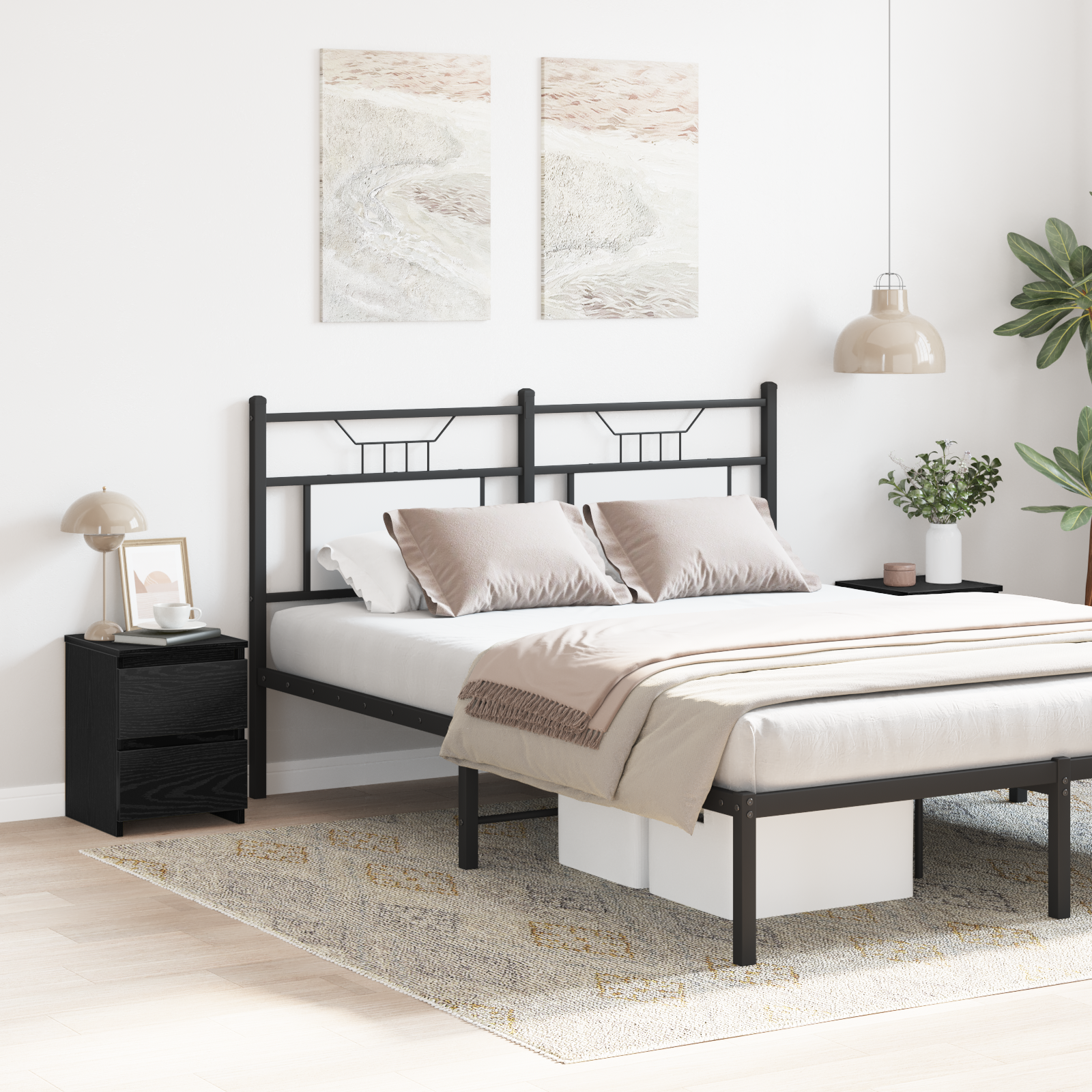 foto del prodotto com con cassetti 2 pezzi nero rovere 30x30x40 cm