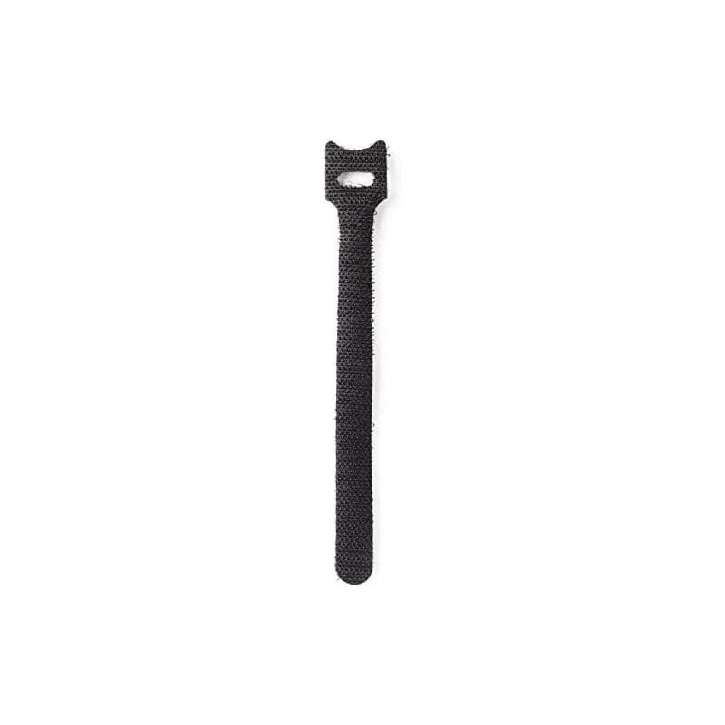 foto del prodotto com fascette con gancio e anello da 15 cm confezione da 50 strisce fascette riutilizzabili per la gestione dei cavi fascette con gancio e