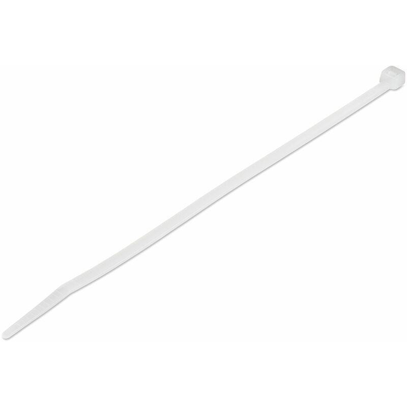 foto del prodotto com fascette fermacavo riutilizzabili da 20 cm 4 mm di larghezza, 55mm di diametro del fascio e resistenza alla trazione 22 kg, fascette in nylon