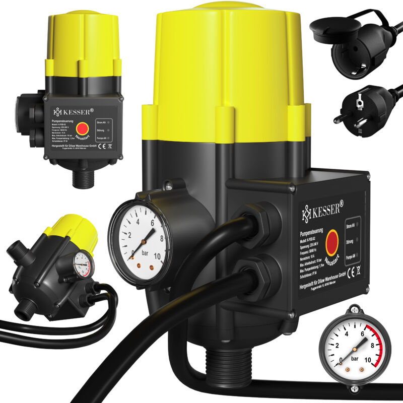 foto del prodotto comando pompa con display a barre con cavo 10 bar pressostato elettrico il pressostato controlla la pressione dell acqua accensione e spegnimento