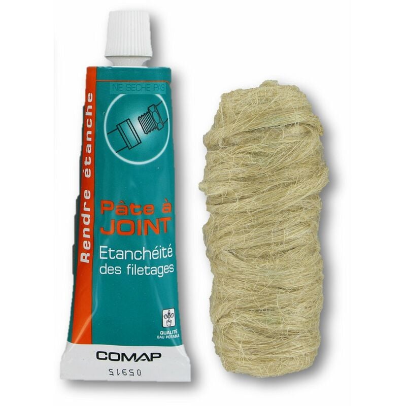 foto del prodotto comap s102104 kit di etanch it pasta guarnizione 50 ml con bobina di filasse 40 g