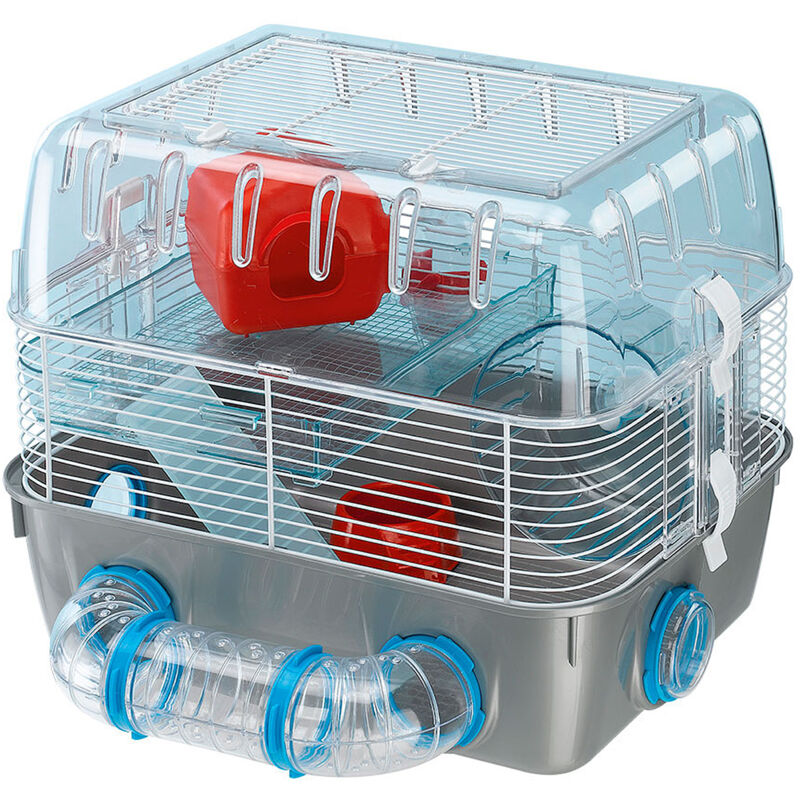 foto del prodotto combi 1 fun gabbietta a due piani per criceti . variante combi 1 fun misure 40.5 x 29.5 x h 32.5 cm ferplast
