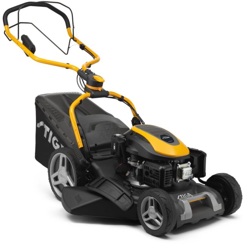foto del prodotto combi 753 se tosaerba con trazione 4 in 1, motore a scoppio, avviamento elettrico, per grandi giardini stiga