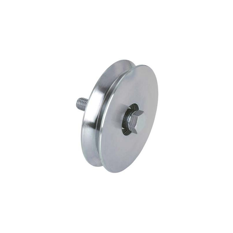 foto del prodotto combi arialdo ruota cancello a fissare gola v 402 combi zincata cuscinetto mm 100