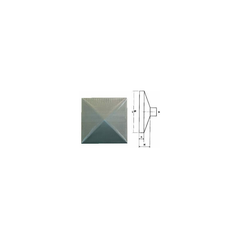 foto del prodotto combi copripilastro mm.40x60 zincato