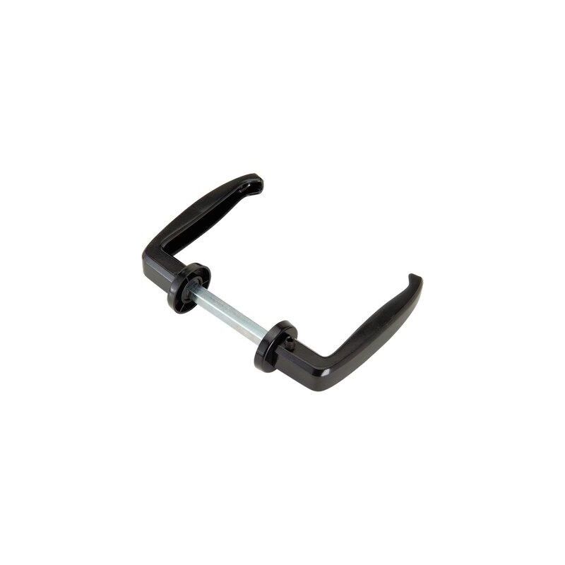 foto del prodotto combi maniglie x porta metallo 357 vern nera grano laterale mm 64 77 q8