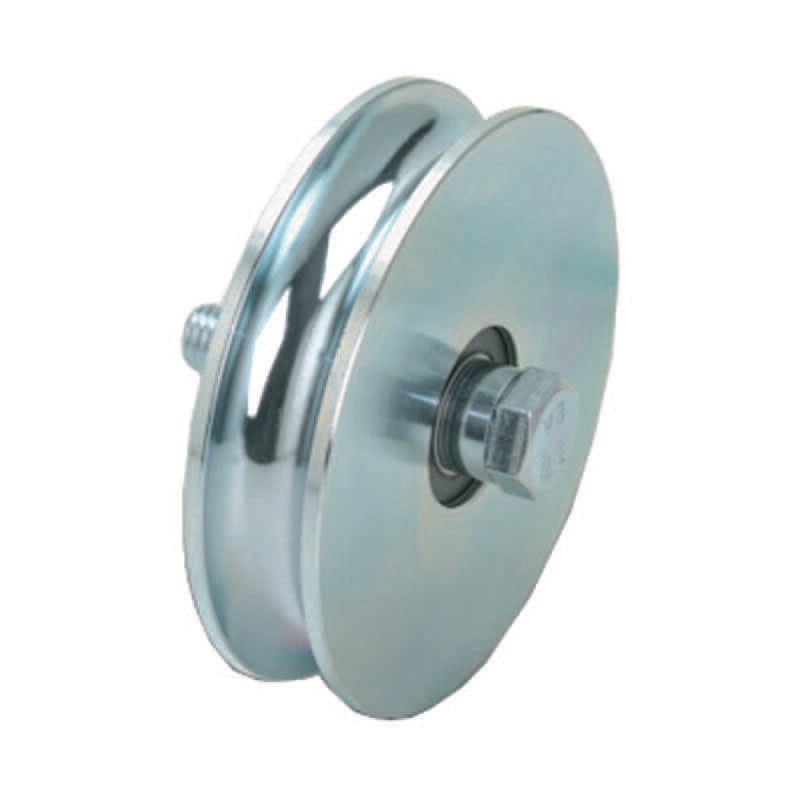 foto del prodotto combi ruota cancelli gola tonda con 2 cuscinetti a sfera art.405 mm.100x28 portata kg.410