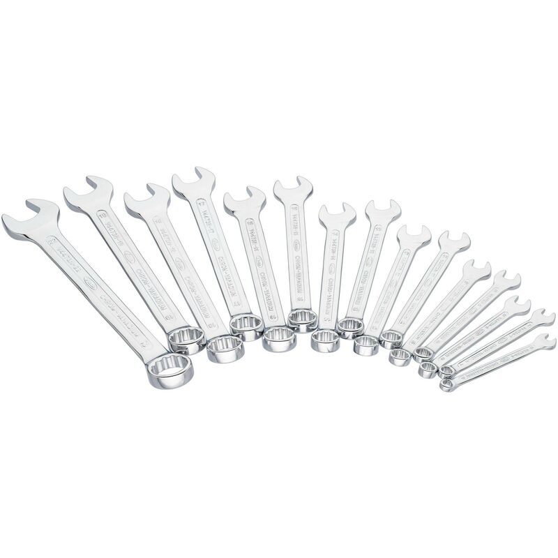 foto del prodotto combination wrench set v4472n profilo esagonale esterno, profilo a doppio esagono esterno 6 22 numero utensili 15