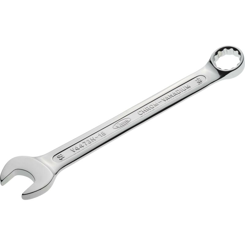 foto del prodotto combination wrench v4473n 18 profilo esagonale esterno, profilo a doppio esagono esterno size 18 mm
