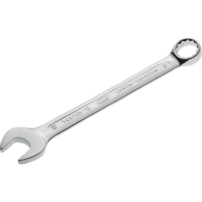 foto del prodotto combination wrench v4473n 19 profilo esagonale esterno, profilo a doppio esagono esterno size 19 mm