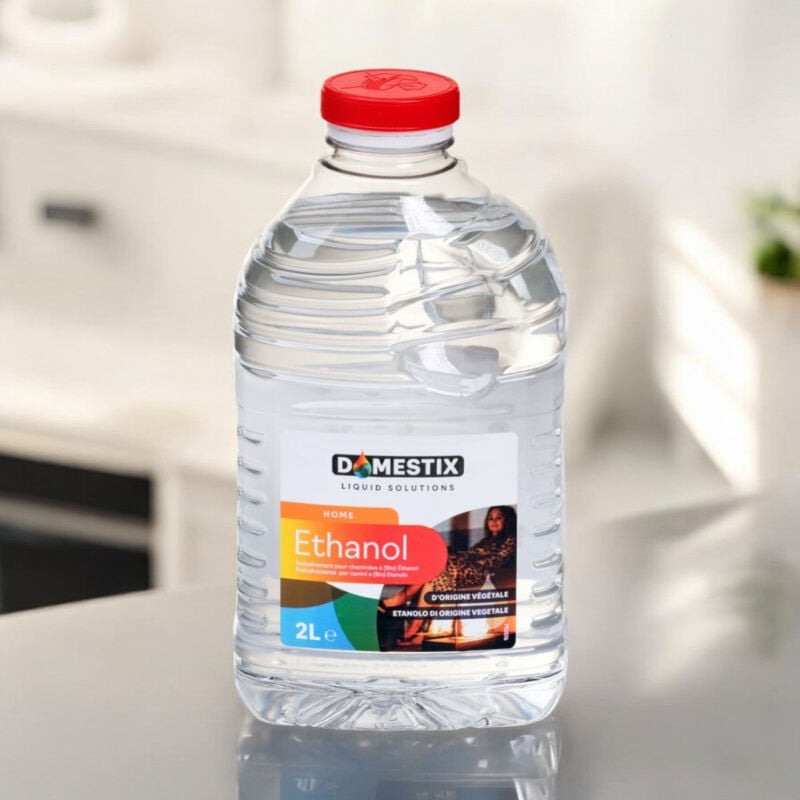 foto del prodotto combustibile liquido bio etanolo di origine vegetale ethanol 2 lt domestix