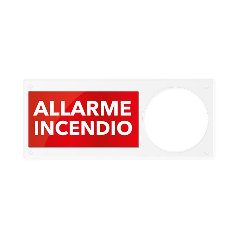 foto del prodotto comelit pannello indicatore allarme incendio plexiglass 48pin000