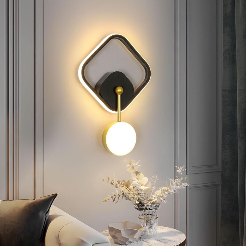 foto del prodotto comely applique da parete a led per interni, 21 w 2550 lm, lampada da parete dal design minimalista moderno, luci da parete decorative per interni