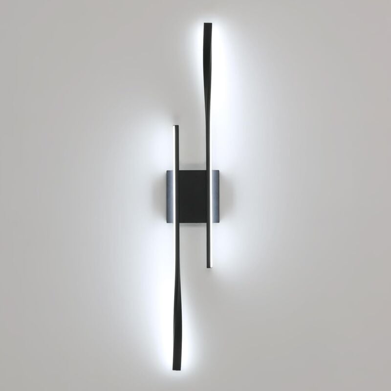 foto del prodotto comely applique da parete a led per interni, 27 w 3000 lm applique da parete a led moderna, applique da parete nera per interni per camera da letto