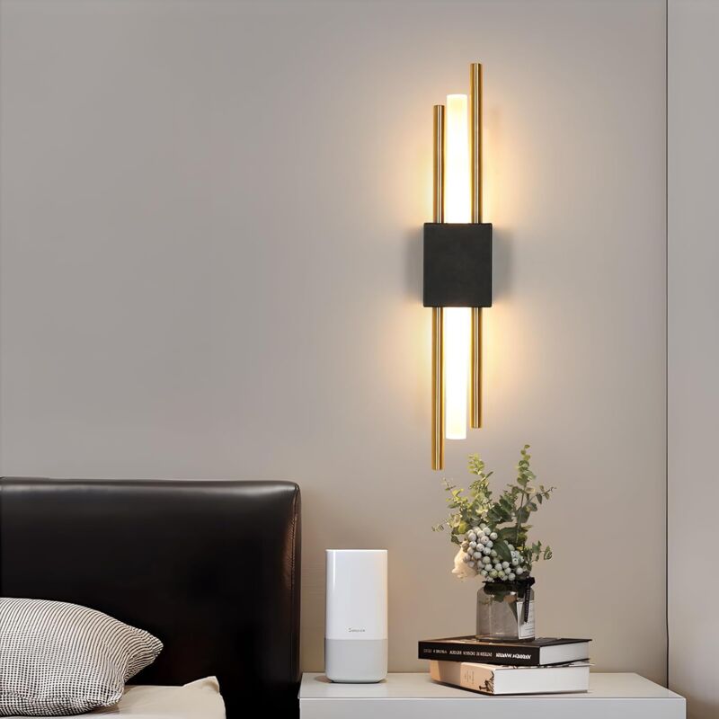 foto del prodotto comely applique da parete a led per interni, lampada da parete moderna 10w 3000k luce calda, lampada da parete in acrilico per soggiorno, camera da