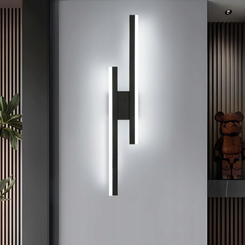 foto del prodotto comely applique da parete a led per interni, lampada da parete moderna da 16 w e 1800 lm, lampada da parete per interni in acrilico per camera da