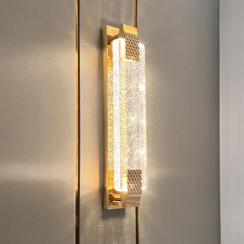 foto del prodotto comely applique da parete a led per interni, lampada da parete moderna da 6 w, applique da parete a led dorata per camera da letto, soggiorno,