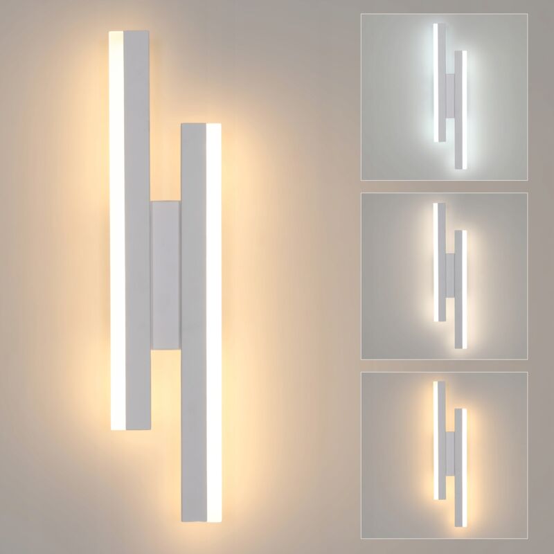 foto del prodotto comely applique da parete per interni, lampada da parete led moderna da 16 w, 3000 k 4500 k 6000 k, applique da parete per interni in acrilico per