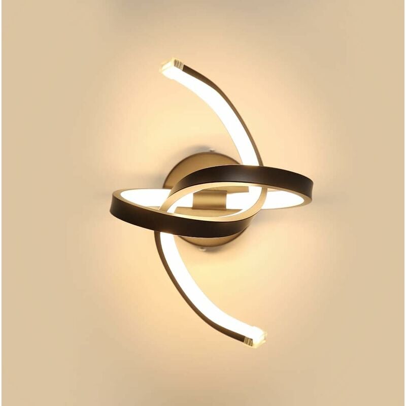 foto del prodotto comely applique da parete per interni, lampade da parete a led da 16 w dal design curvo, moderna lampada da parete in acrilico per camera da letto,