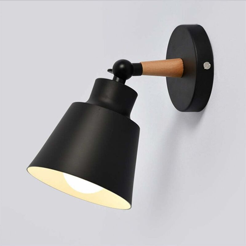 foto del prodotto comely applique da parete per interni moderna e27 vintage, lampada da parete industriale, lampada da parete con braccio oscillante regolabile,