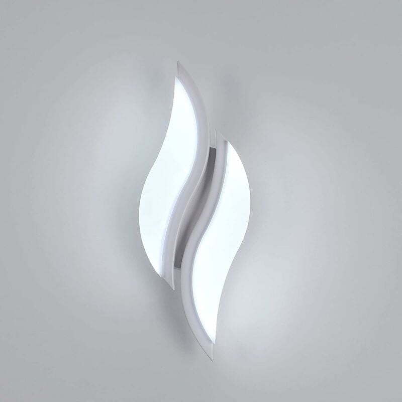 foto del prodotto comely applique led in moderna acrilico bianco 12w luce bianca 