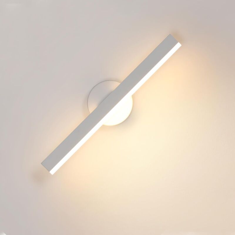 foto del prodotto comely applique murale interna led bianco 12w, lampada da parete in alluminio girevole a 360 , applique murale moderna per soggiorno, camera da