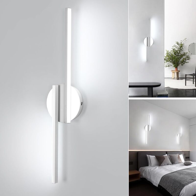 foto del prodotto comely applique murale interna led, lampada da parete moderna 16w per camera, 55cm, luminare da parete in acrilico per cucina, soggiorno,