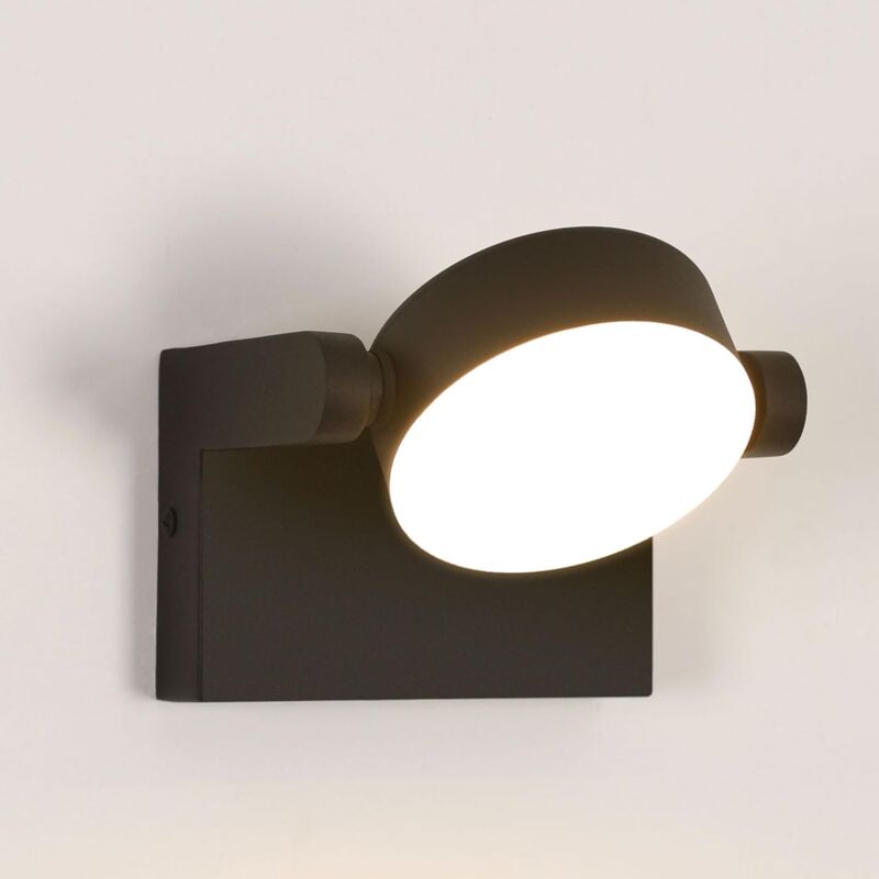 foto del prodotto comely applique murale led esterna, 20w 2250lm, ip65 impermeabile, illuminazione murale regolabile a 360 per giardino, corridoio, terrazza, scala