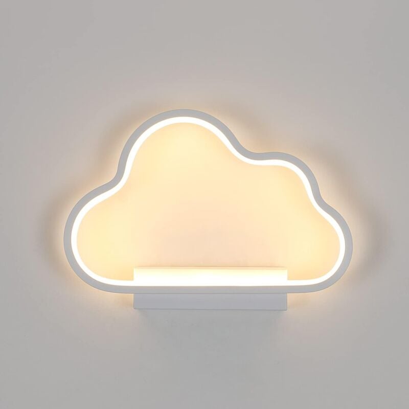 foto del prodotto comely applique murale led, lampada da parete moderna bianca 20w, design semplice, luminoso in alluminio per corridoio, scala, soggiorno, camera da