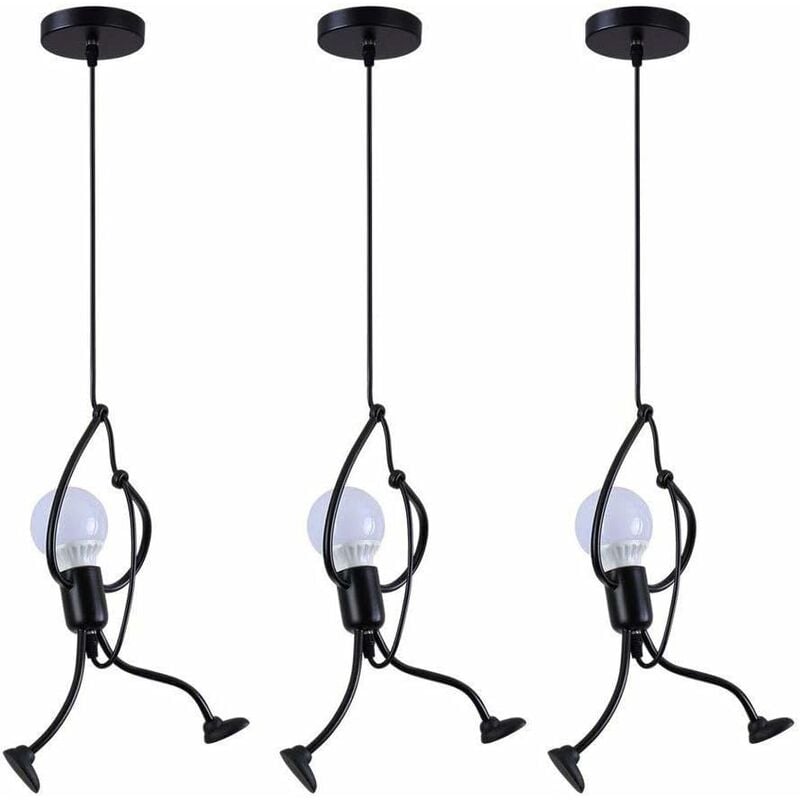 foto del prodotto comely lampada a sospensione moderna e affascinante a sospensione creativa iron man cartoon design lampada a sospensione elegante per bambini
