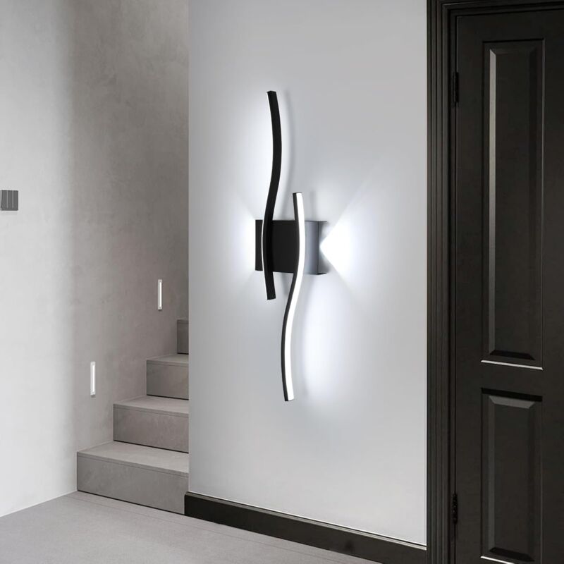 foto del prodotto comely lampada da parete a led per interni, lampada da parete moderna 14w 2250lm, lampada da parete per interni creative line per camera da letto,