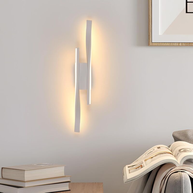 foto del prodotto comely lampada da parete a led per interni, lampada da parete moderna bianca 16 w 1800 lm per camera da letto, soggiorno, sala da pranzo,