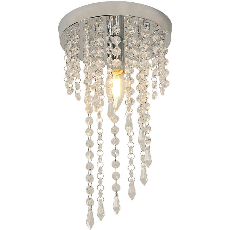 foto del prodotto comely lampadari di cristallo lampada da soffitto di cristallo, e14 lampada da soffitto di cristallo k9 per corridoio, bar, cucina, sala da pranzo,