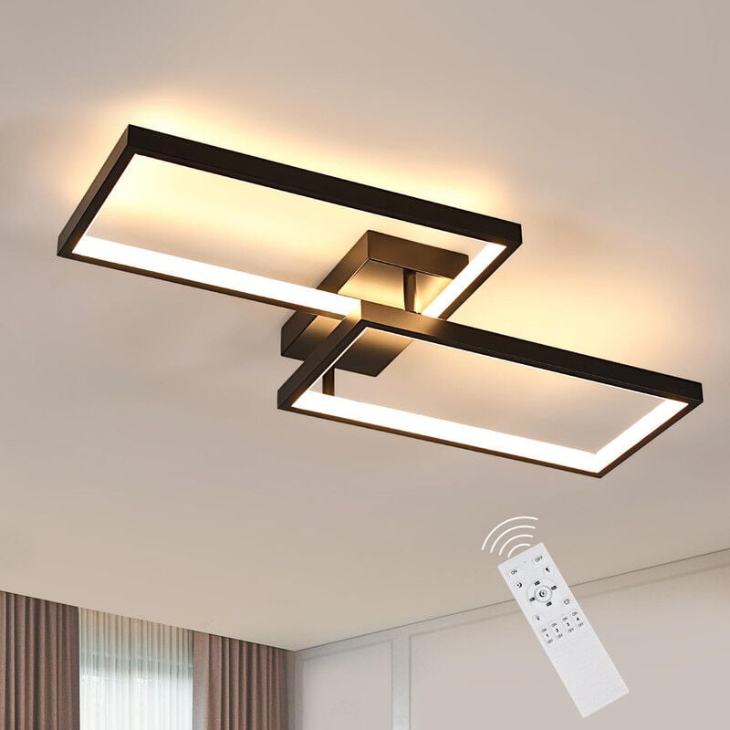 foto del prodotto comely lampadario moderno a led per soggiorno, plafoniera dimmerabile da 35 w e 3625 lm con telecomando, cambio colore 3000 k 6500 k per camera da